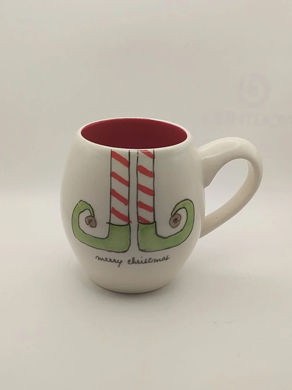 Merry Christmas Elf Shoes Coffee Mug Rae Dunn Artisan Collection By Magenta Cera